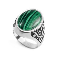 PIASTRINA OVALE PIETRA COMPOSITA BOMBATA