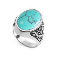 PIASTRINA OVALE PIETRA COMPOSITA BOMBATA