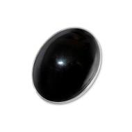 PIASTRINA OVALE PIETRA COMPOSITA BOMBATA