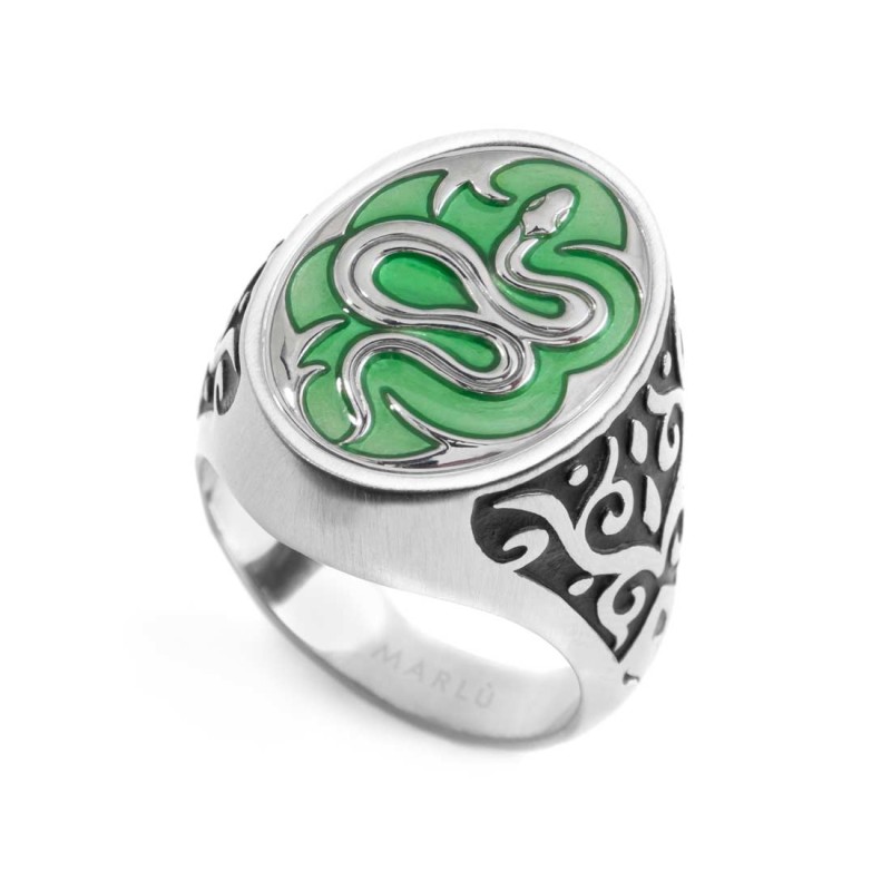 S.STEEL OVAL PLATE WITH SNAKE Polished s.steel oval plate 15,30*20 mm with green transparent enamel, 1,70 mm thickness. The plat S.STEEL OVAL PLATE WITH SNAKE Polished s.steel oval plate 15,30*20 mm with green transparent enamel, 1,70 mm thickness. The plat