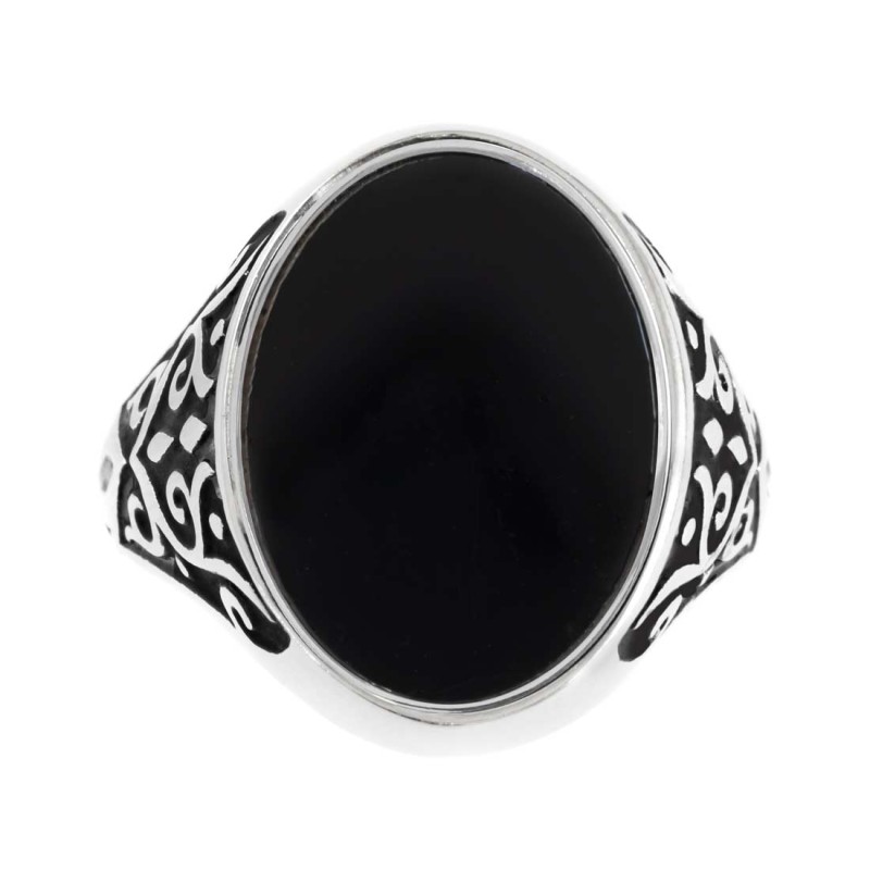 MAT S.STEEL OVAL PLATE BLACK ENAMEL Mat s.steel oval plate 15,30*20 mm, 1,50 mm thickness, on the front side black enamel, on th