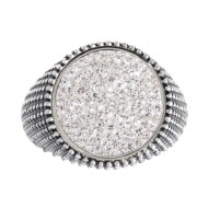 PIASTRTINA TONDA CON CRISTALLI