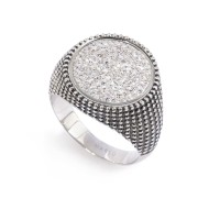 PIASTRTINA TONDA CON CRISTALLI