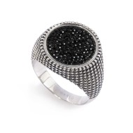 PIASTRTINA TONDA CON CRISTALLI