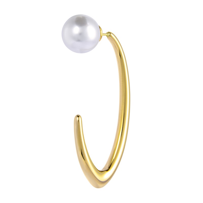 OR ACC MONO OVALE APERTO CON CHIUSURA PERLA OR ACC MONO OVALE APERTO CON CHIUSURA PERLA