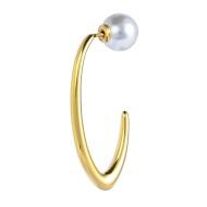 OR ACC MONO OVALE APERTO CON CHIUSURA PERLA