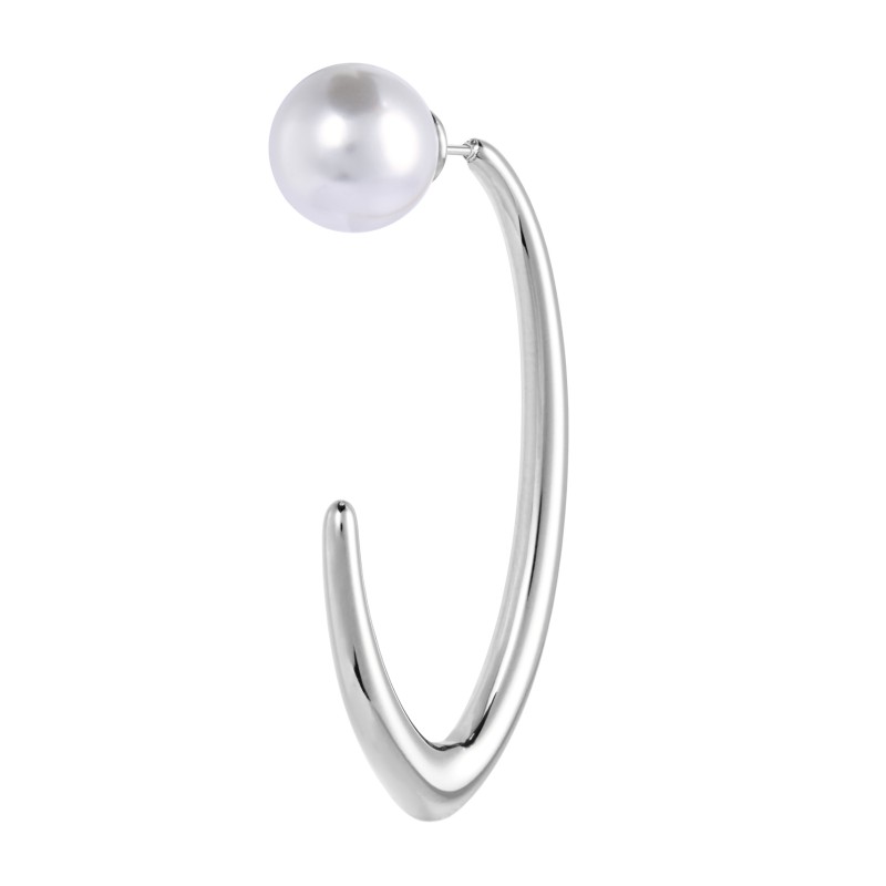 OR ACC MONO OVALE APERTO CON CHIUSURA PERLA