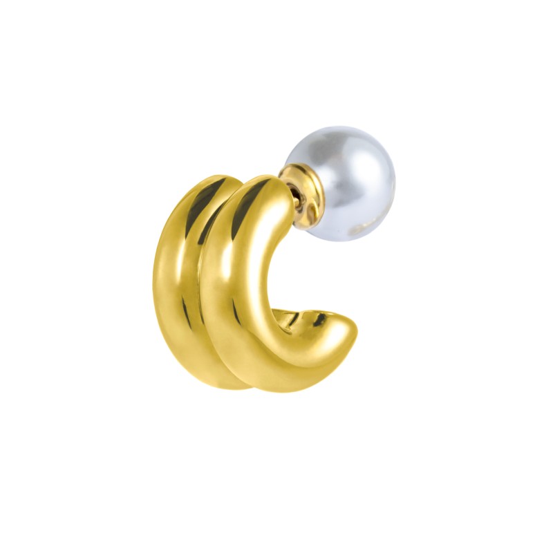 OR ACC MONO CERCHIO DOPPIO D1,4CM CON CHIUSURA PERLA