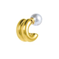 OR ACC MONO CERCHIO DOPPIO D1,4CM CON CHIUSURA PERLA