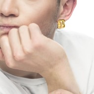 Orecchino a lobo quadrato irregolare Orecchino a lobo quadrato irregolare