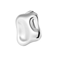 Orecchino a lobo quadrato irregolare