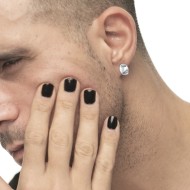 Orecchino a lobo bottone irregolare Orecchino a lobo bottone irregolare