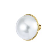 Orecchino a lobo con perla 1,5cm Orecchino a lobo con perla 1,5cm
