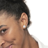 Orecchino a lobo con perla 1,1cm