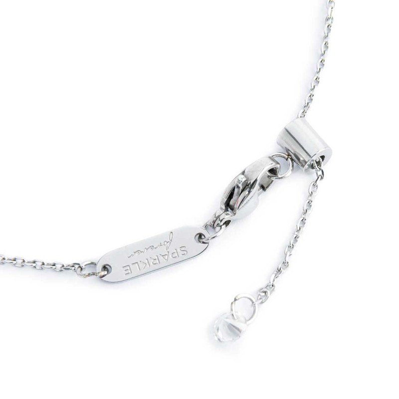 Bracciale infinito con zirconi bianchi Bracciale infinito con zirconi bianchi