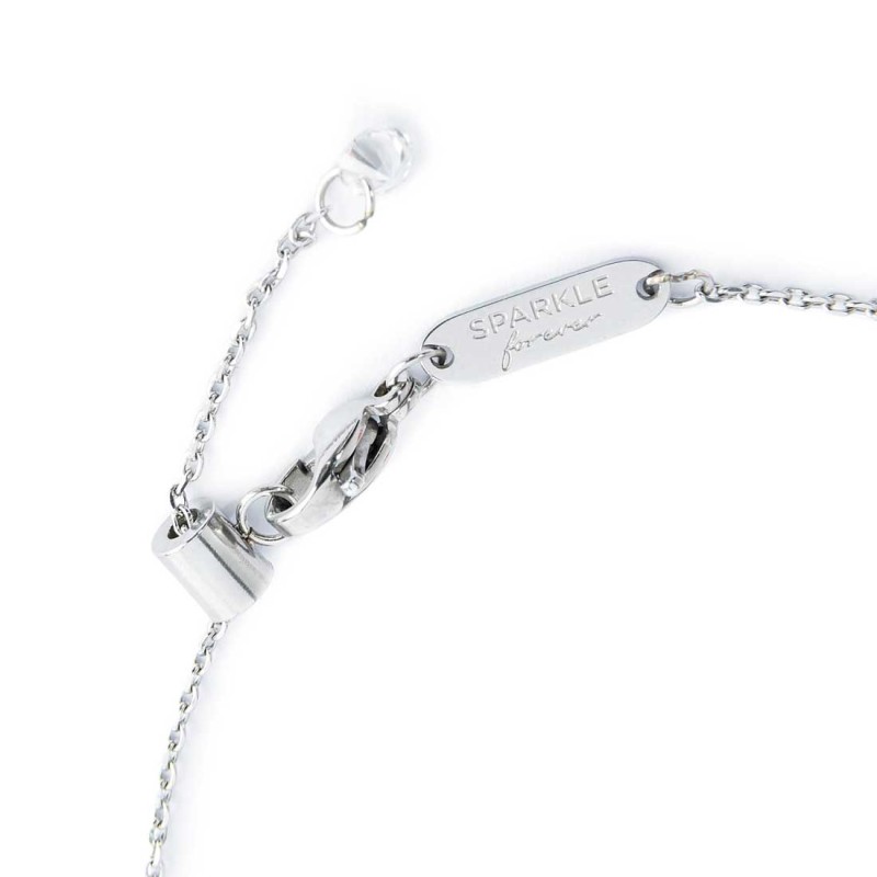 Bracciale infinito con zirconi bianchi Bracciale infinito con zirconi bianchi
