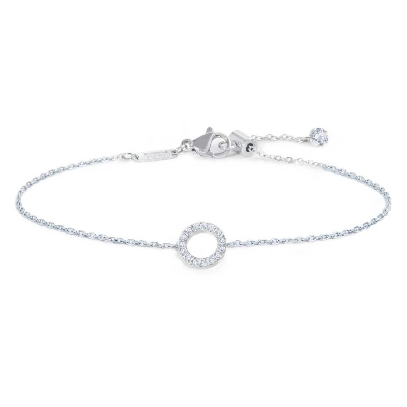 S.STEEL BR WITH ROUND ELEMENT WITH CZ STONE S.steel bracelet with cutting cross chain, 1,20 mm width, 0,26 mm thickness. On the S.STEEL BR WITH ROUND ELEMENT WITH CZ STONE S.steel bracelet with cutting cross chain, 1,20 mm width, 0,26 mm thickness. On the