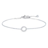 Bracciale cerchio con zirconi bianchi Bracciale cerchio con zirconi bianchi