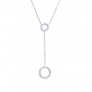 S.STEEL Y NECKLACE WITH TWO ROUND ELEMENTS S.steel Y necklace with cutting cross chain, 1 mm width, 0,26 mm thickness. On the ce S.STEEL Y NECKLACE WITH TWO ROUND ELEMENTS S.steel Y necklace with cutting cross chain, 1 mm width, 0,26 mm thickness. On the ce
