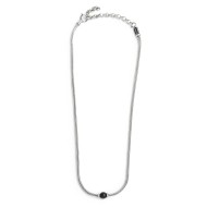 Collana catena snake con sfera centrale Collana catena snake con sfera centrale
