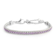 Bracciale tennis e bracciale con perla Bracciale tennis e bracciale con perla