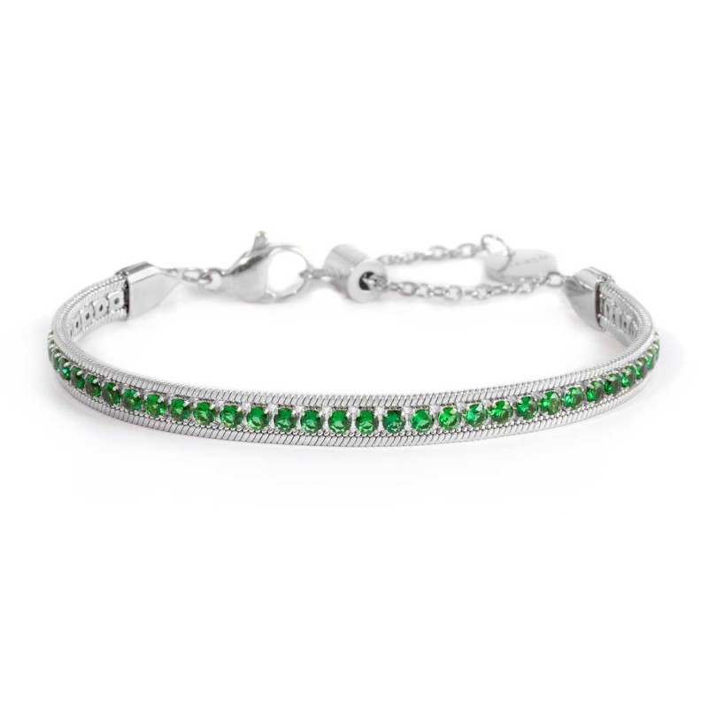 Bracciale tennis e bracciale con perla Bracciale tennis e bracciale con perla