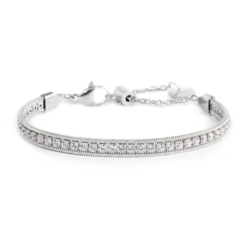 Bracciale tennis e bracciale con perla Bracciale tennis e bracciale con perla