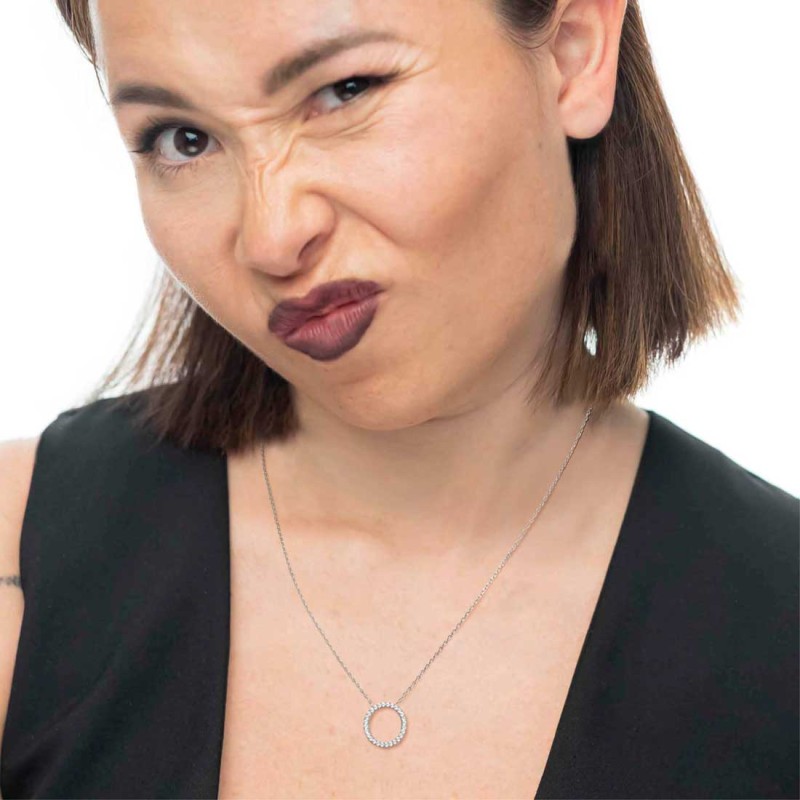 Collane con zirconi bianchi Collane con zirconi bianchi