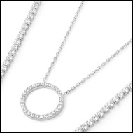 Collane con zirconi bianchi Collane con zirconi bianchi