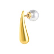 OR ACC MONO A GOCCIA L 2,2CM CON CHIUSURA PERLA