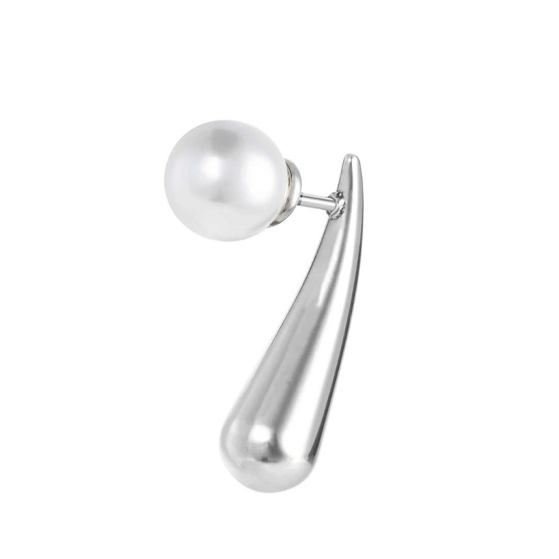 OR ACC MONO A GOCCIA L 2,2CM CON CHIUSURA PERLA