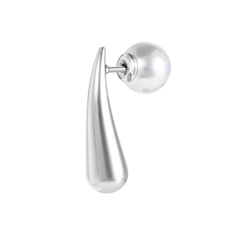 OR ACC MONO A GOCCIA L 2,2CM CON CHIUSURA PERLA