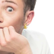 OR ACC MONO A GOCCIA L 2,6CM CON CHIUSURA PERLA