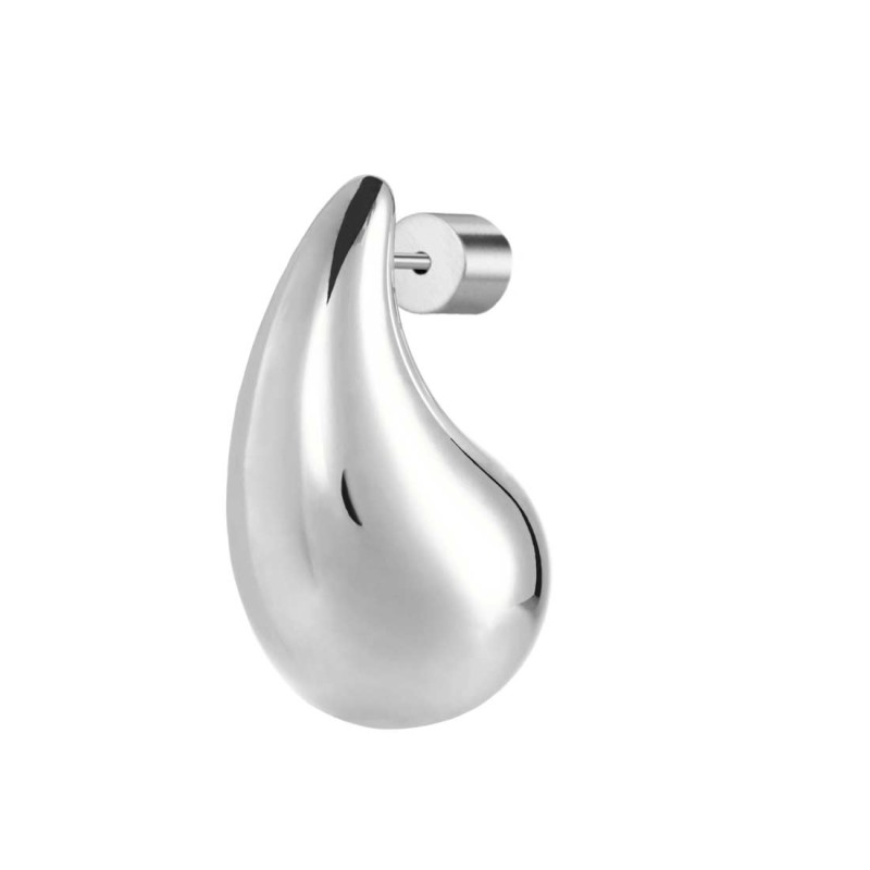 Orecchino a lobo goccia 2,6 cm con chiusura perla Orecchino a lobo goccia 2,6 cm con chiusura perla