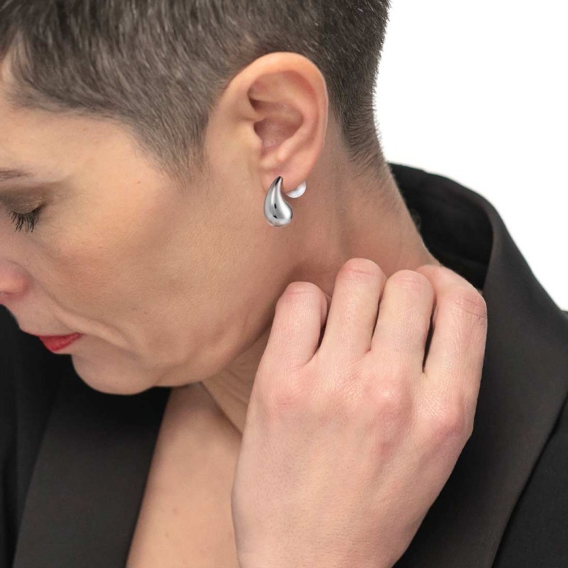 OR ACC MONO A GOCCIA L 2,6CM CON CHIUSURA PERLA