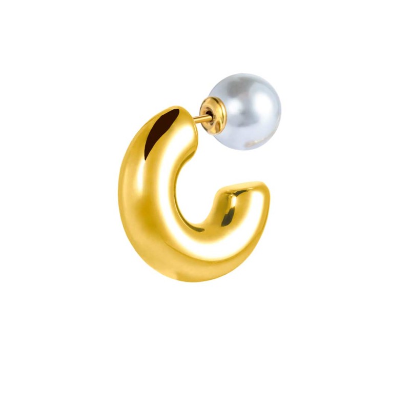 OR ACC MONO CERCHIO D2,2CM CON CHIUSURA PERLA