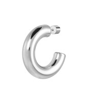 Orecchino a lobo a cerchietto 2,9cm con chiusura perla