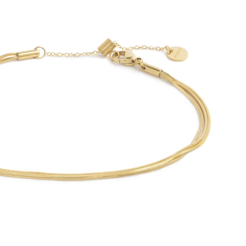 CAVIGLIERA MUTLIFILO CATENA SNAKE QUADRATA