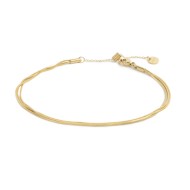 Cavigliera catena multifilo snake quadrata