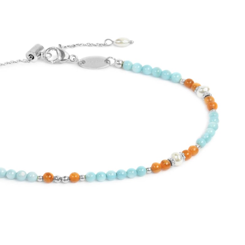 Cavigliera con iniziale in corallo – Momaq – Gioielleria Mastropietro Cavigliera con iniziale in corallo – Momaq – Gioielleria Mastropietro