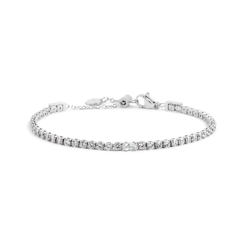 BRACCIALE CATENA TENNIS 2,50MM BIANCO BRACCIALE CATENA TENNIS 2,50MM BIANCO