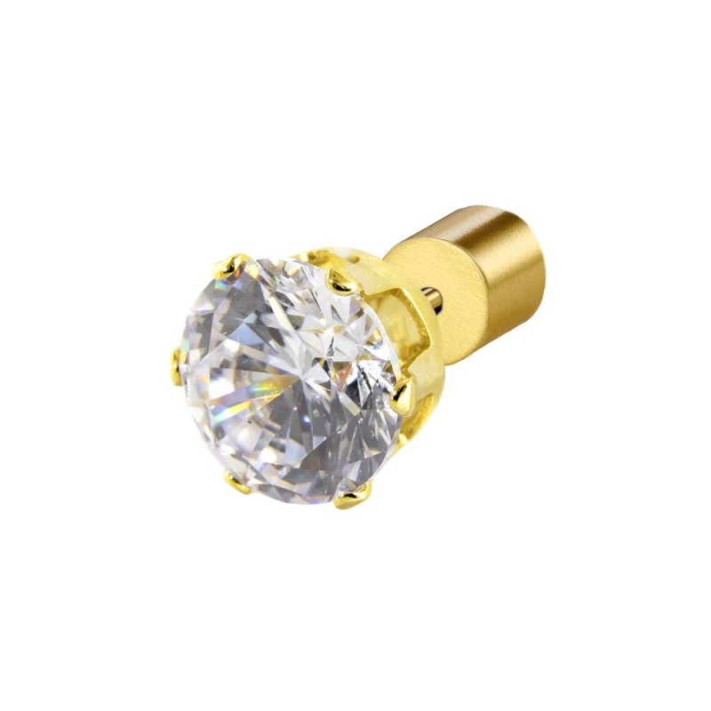 OR MONO CON CZ BIANCO 7MM