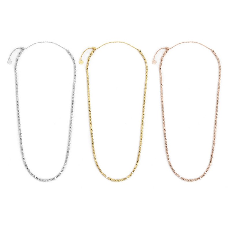 COLLANA EMATITE DIAGONALE