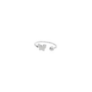 ANELLO DA FALANGINA TG 6 CON FARFALLA E CRISTALLO BIANCO ANELLO DA FALANGINA TG 6 CON FARFALLA E CRISTALLO BIANCO