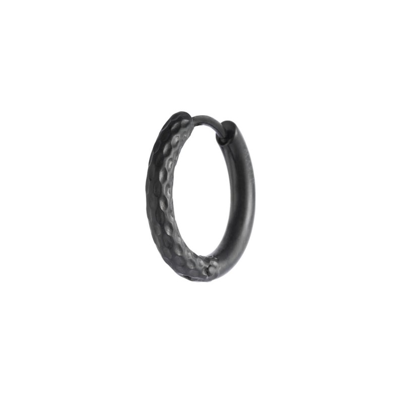 Orecchino a cerchio 1,7 cm trama diamantata Orecchino a cerchio 1,7 cm trama diamantata