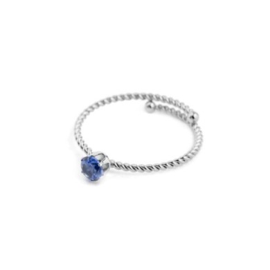 Anello con zircone 4mm Anello con zircone 4mm
