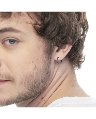 Orecchino a cerchio ritorto 1,7 cm