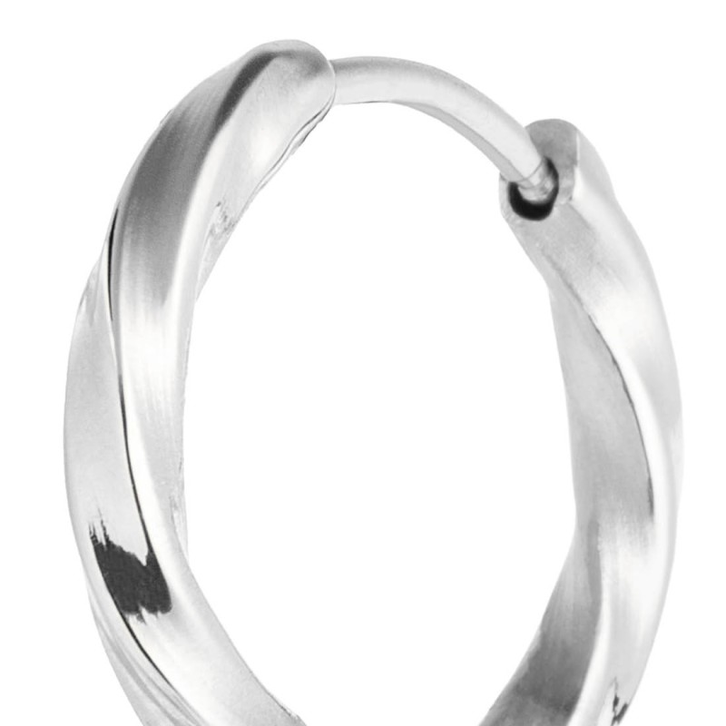 Orecchino a cerchio ritorto 1,7 cm