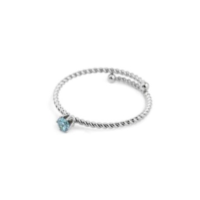 Anello con zircone 3mm Anello con zircone 3mm