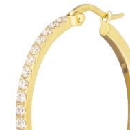 OR MONO ACC CERCHIO DIAMETRO 3,2 CM CON CZ BIANCHI